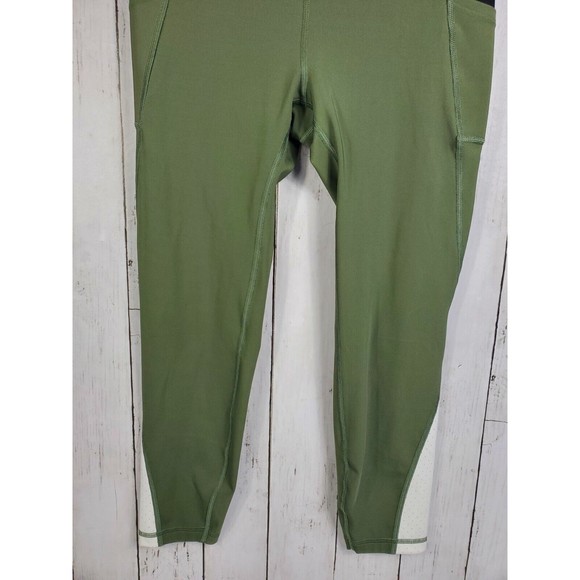 GapFit Sculpt Compression Leggings Womens M Olive Wide Comfort Waistband Gap - Picture 3 of 16